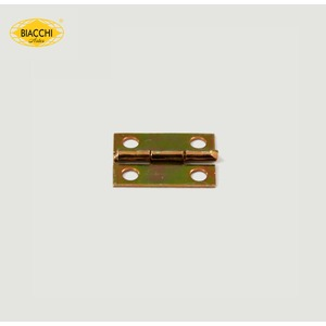 Dobradiça 15x11 mm Furo 2,40 Aço Zinco Am... Dobradiça 15x11 mm Furo 2,40 Aço Zinco Am...